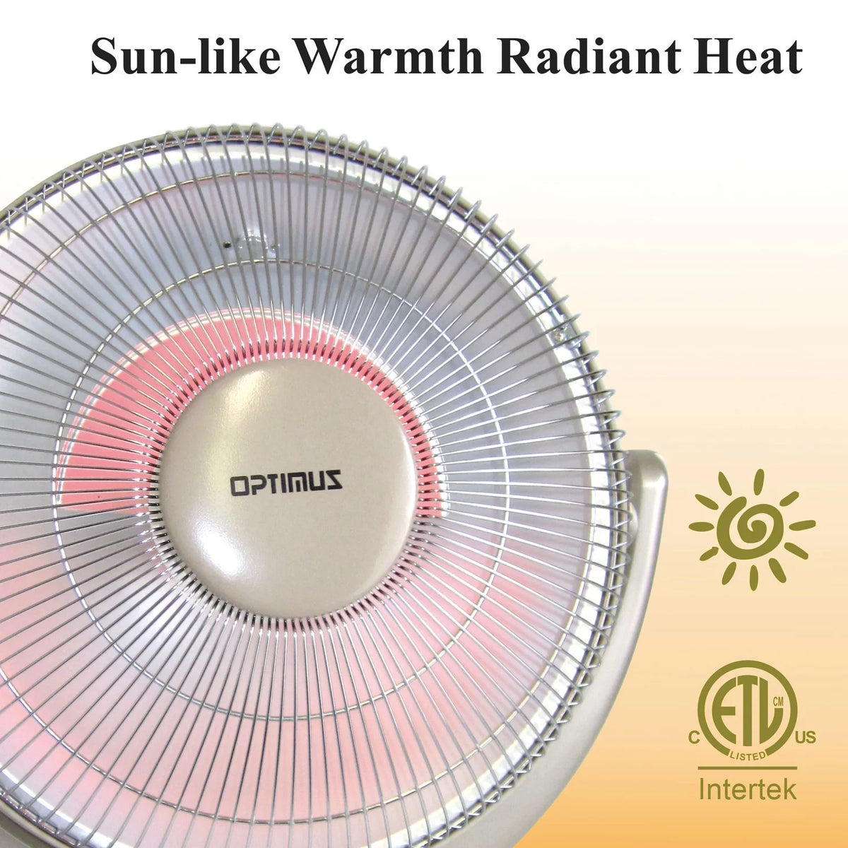 14" Adjustable Oscillating Dish Space Heater with Remote Control B788419