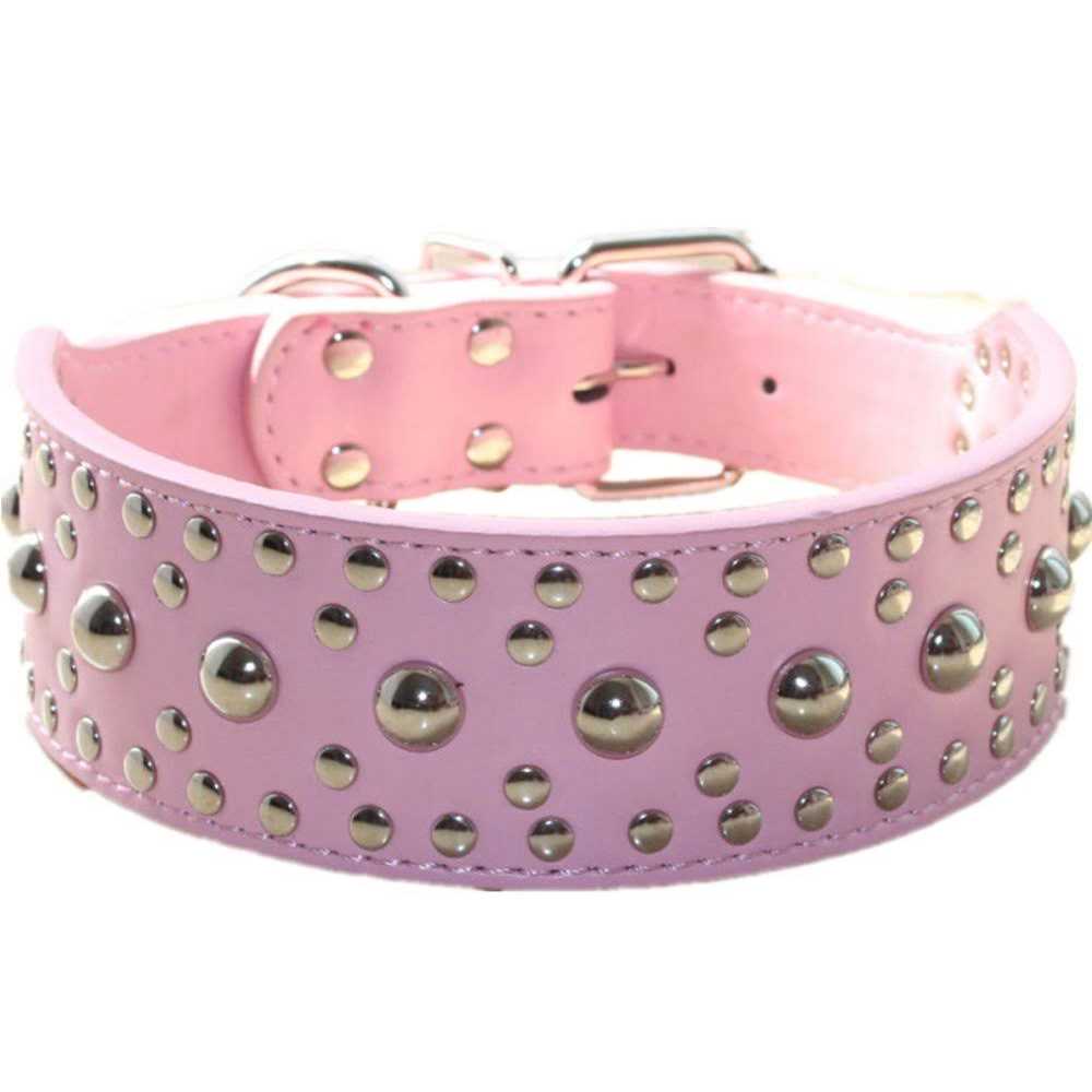 Leather Spiked Studded Dog Collar C637