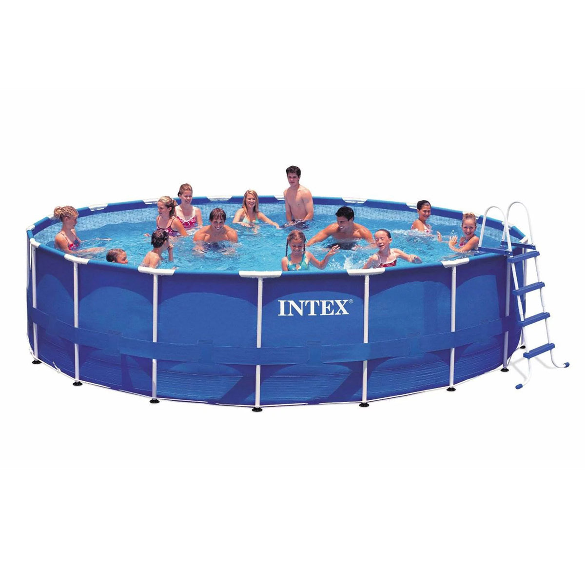 18ft x 48in Metal Frame Swimming Pool Set with Pump & Filter I7025