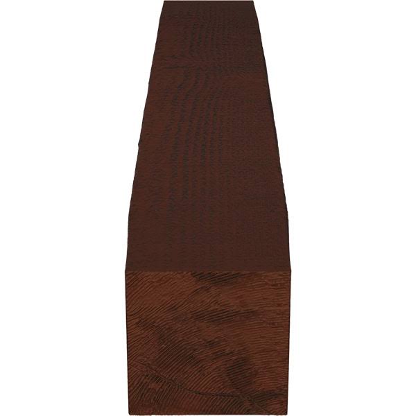 Rough Sawn Faux Wood Fireplace Mantel, Natural Pecan W6710
