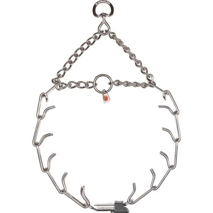 Black Stainless Prong Collar with O Ring K64700