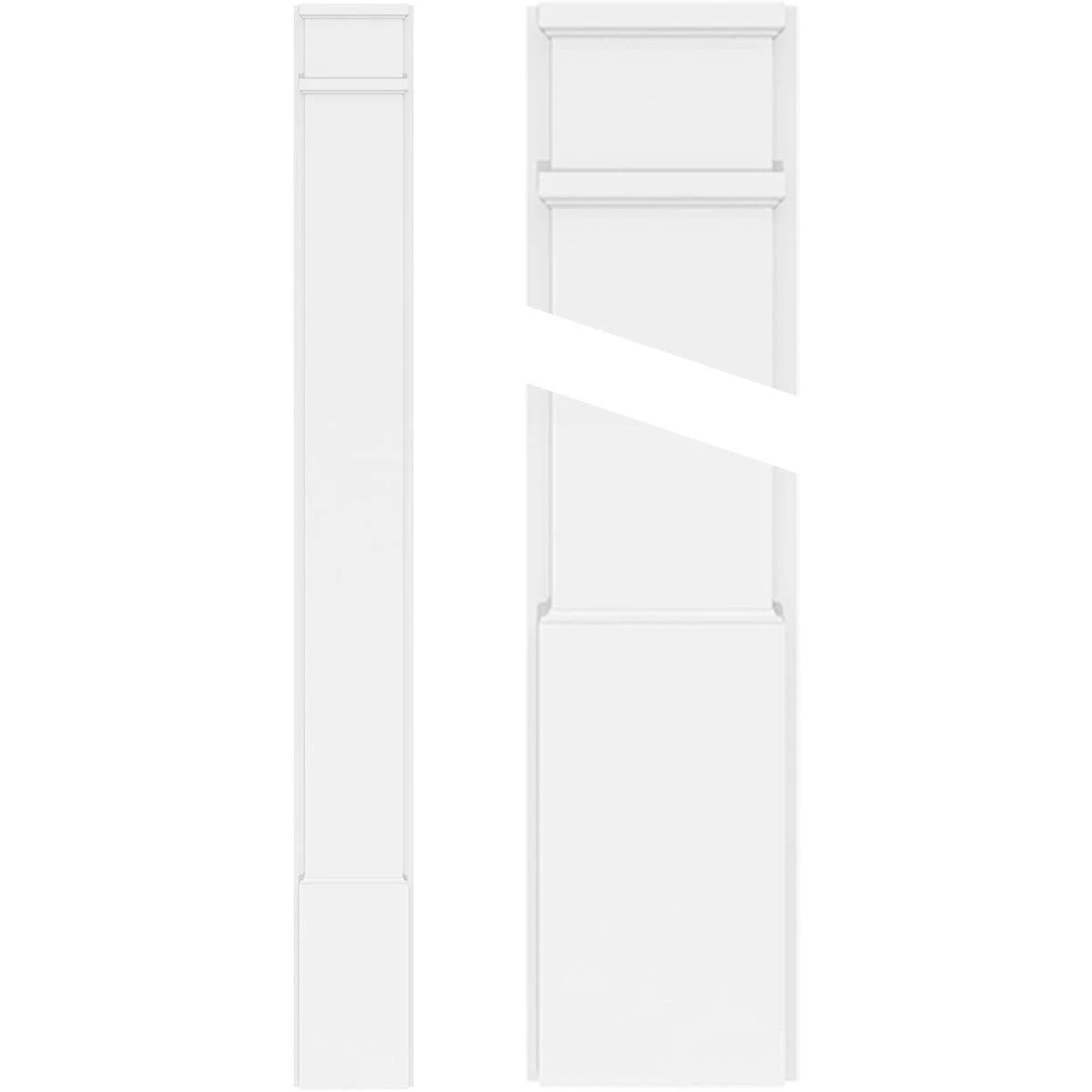 Smooth PVC Pilaster Pair A30810