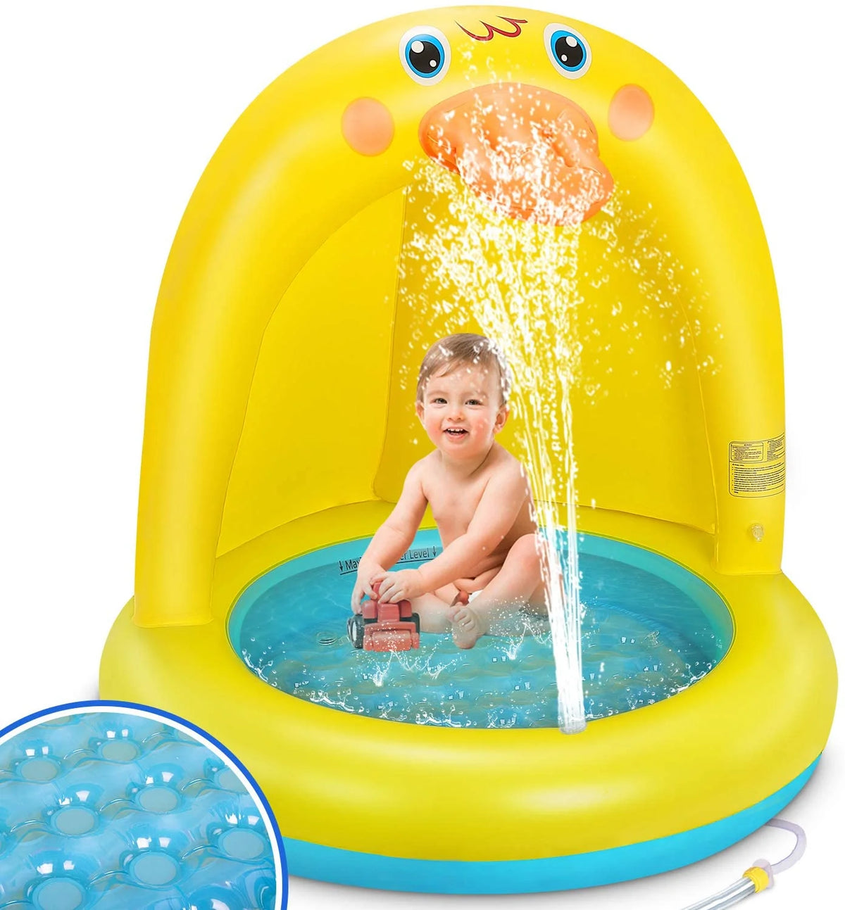 Inflatable Baby Pool with Canopy R686165