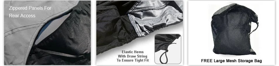 Gray Trailerable Jet Ski Cover with Trailer Straps and Storage Bag H92897