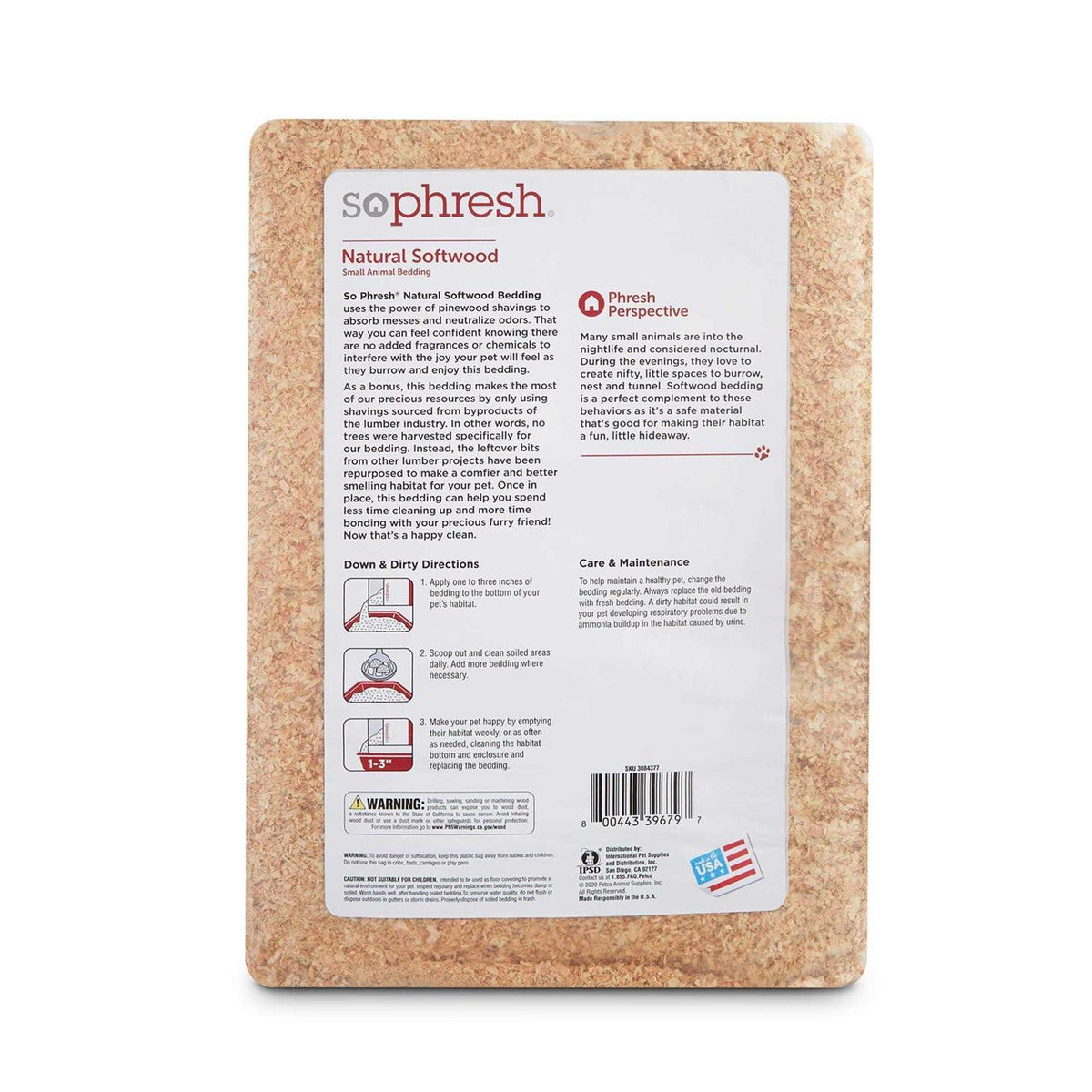 Natural Softwood Small Animal Bedding J3239