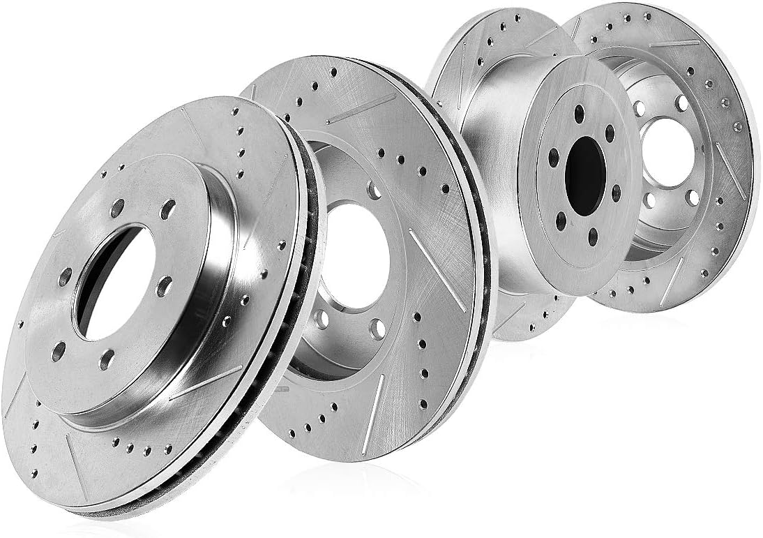 FRONT 308mm + REAR 312mm D/S 6 Lug Rotors B910
