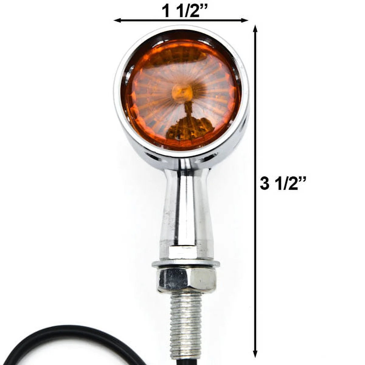 Chrome Motorcycle Turn Signals Blinker Lights J551