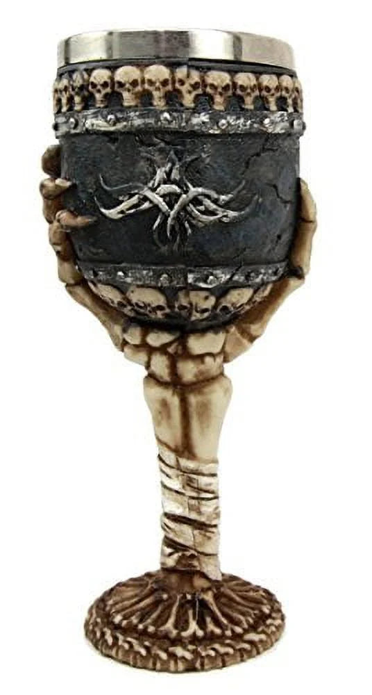 Skeleton Hand Wine Goblet 6oz Cup S9656