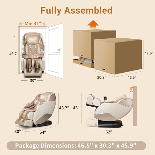 3D Zero Gravity Full Body Massage Chair with Heat N238195