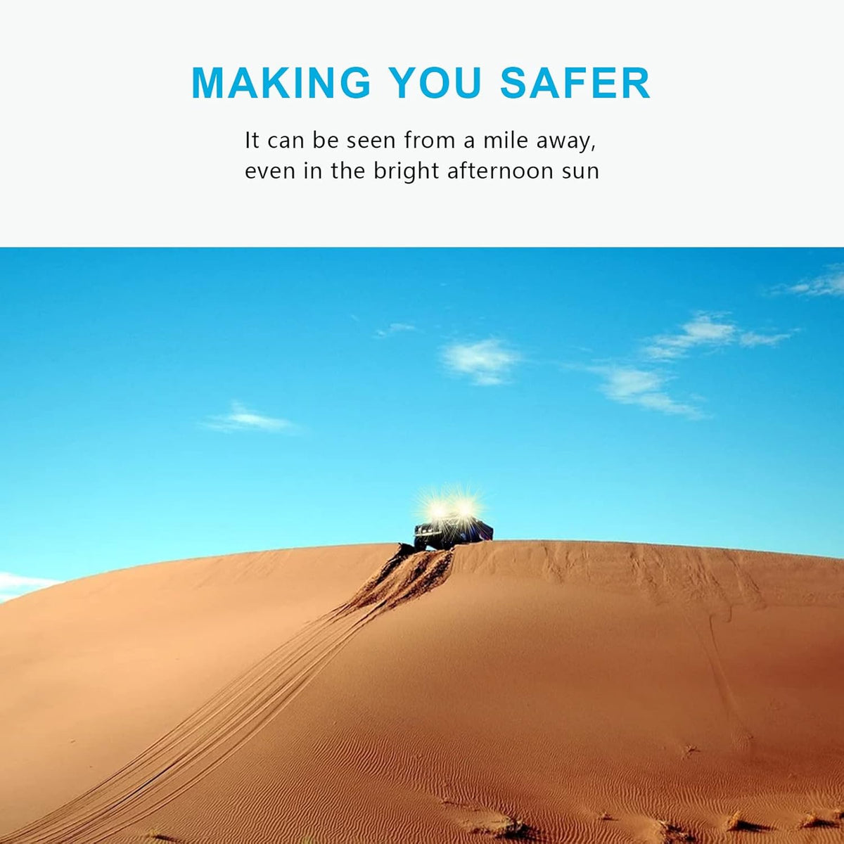 80W Automatic Light-sensitive Warning Strobe Light for Trucks B8885