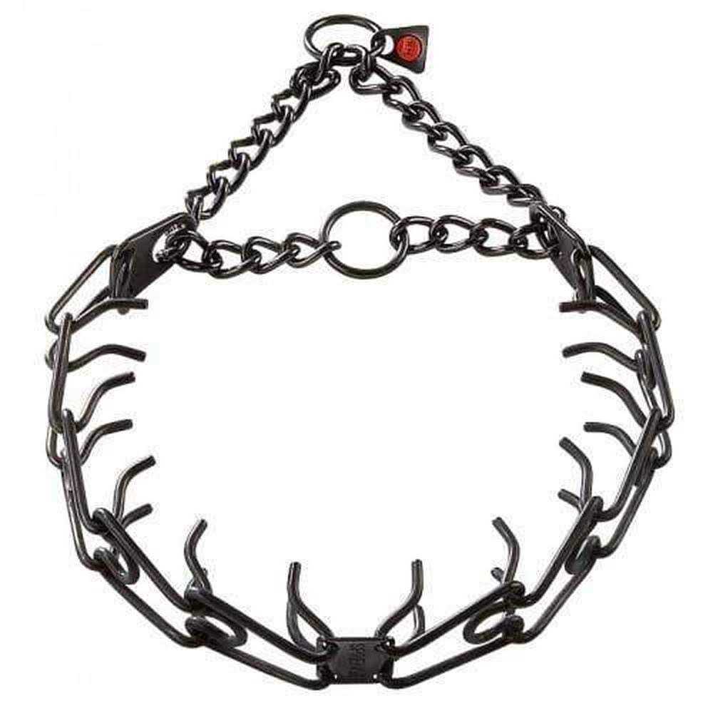 Black Stainless Prong Collar with O Ring K64700
