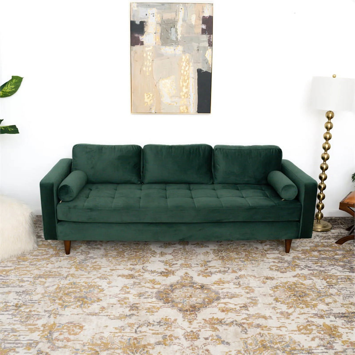 Green Velvet Sofa M471751
