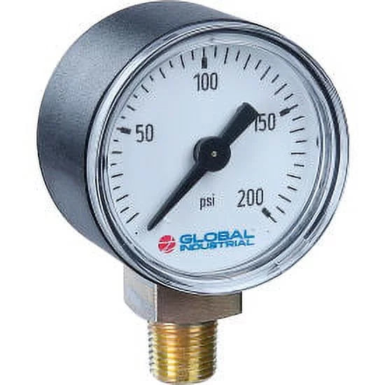 2-1/2" Pressure Gauge, 400 PSI, 1/4" NPT LM, Plastic I1642