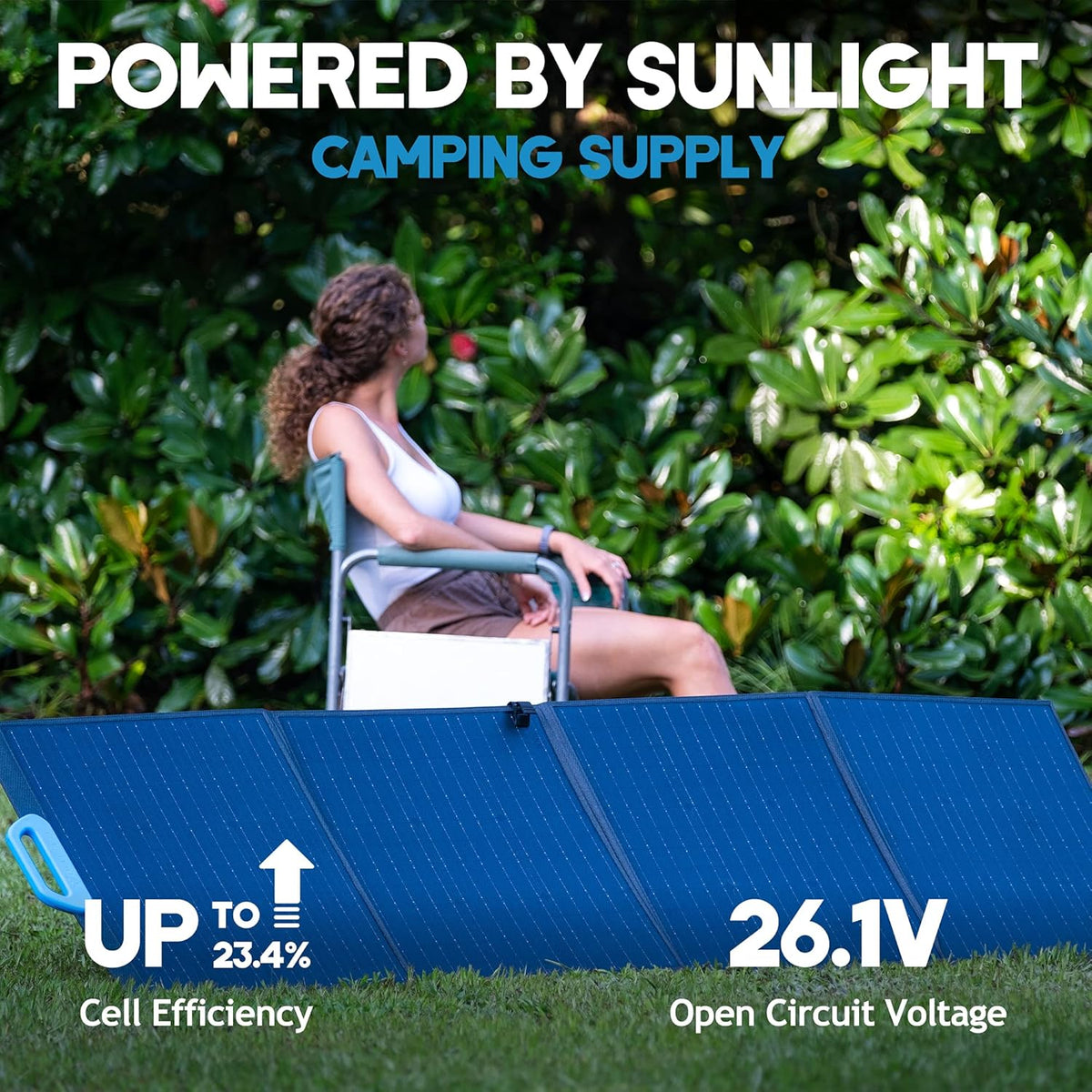 Portable Power Station with 200W Foldable Solar Panel, 716Wh LiFePO4 Battery M37150