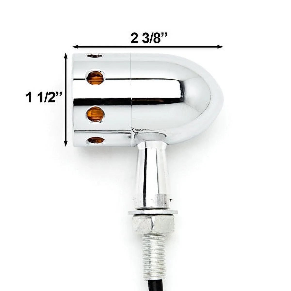Chrome Motorcycle Turn Signals Blinker Lights J551
