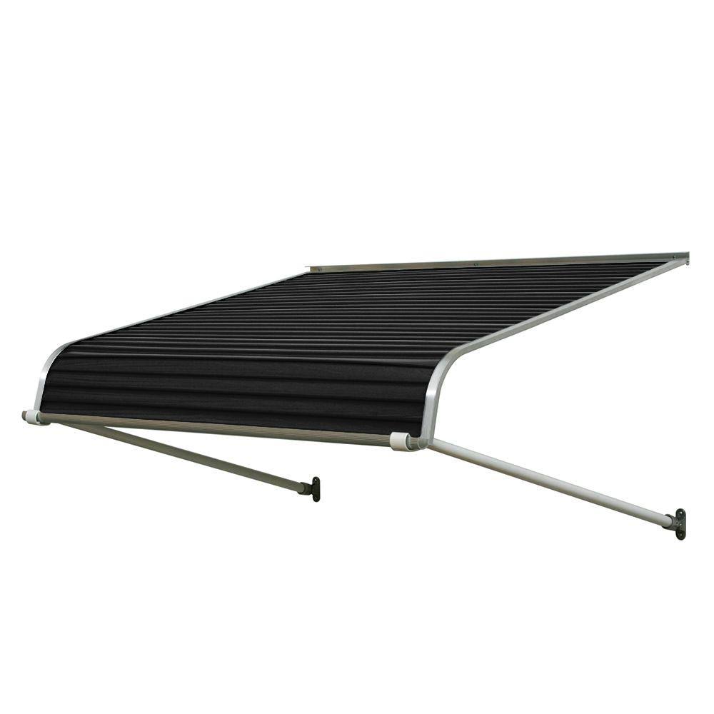Black Solid Fixed Door Awning X73115
