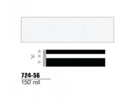 1/2x22 x 150& Bright White Striping Tape P553113