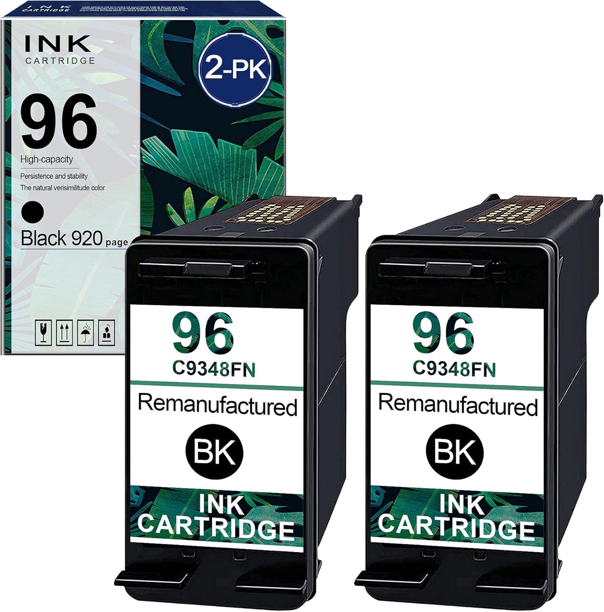 Black 2 Pack Remanufactured 96 Ink Cartridge M617046
