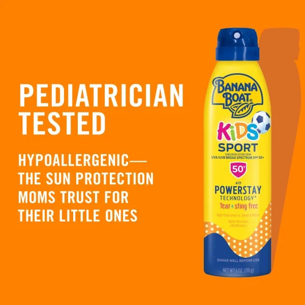 Kids Sport Continuous Sunscreen Lotion Spray SPF 50+ 6 oz (Pack of 3) W71262